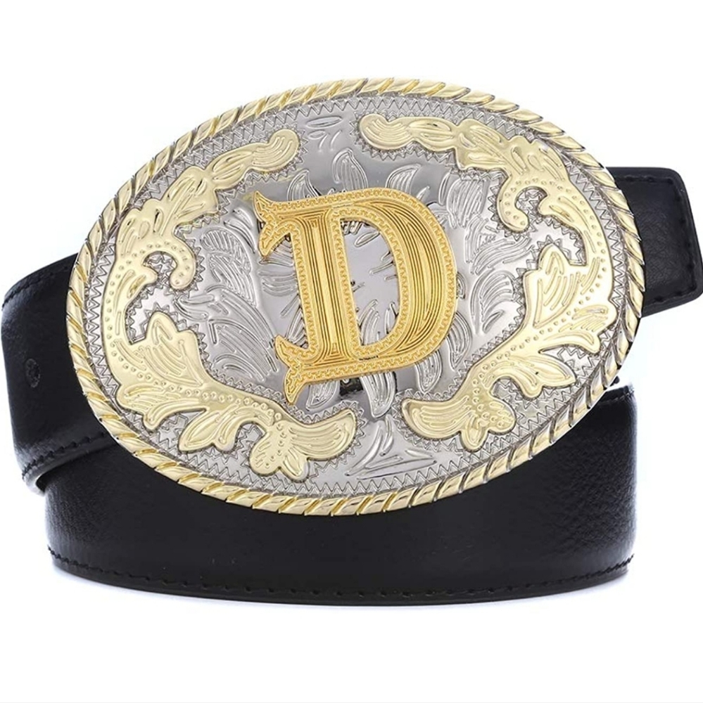 New Letter D belt buckle.  All letters are Available